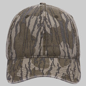 Mossy Oak Camouflage Garment Washed Superior Cotton Twill 6 Panel Low Profile Baseball Cap