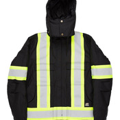 Men's Safety Striped Arctic Insulated Chore Coat