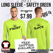 Construction & Landscapers Long Sleeve Deal - 1 color print front and back